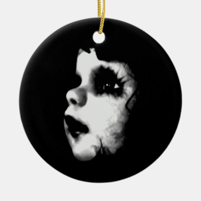 Ornamento De Cerâmica Bonecas assustadoras (Frente)