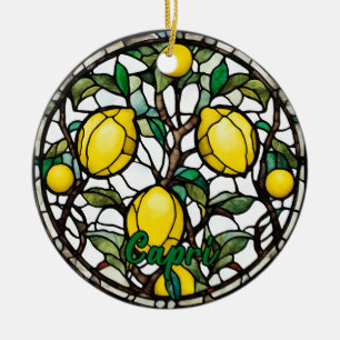 Ornamento De Cerâmica Bonita Capri Lemon Tree Souvenir