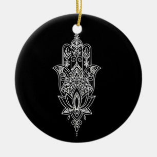 Ornamento De Cerâmica Bonita mão de Fatimas