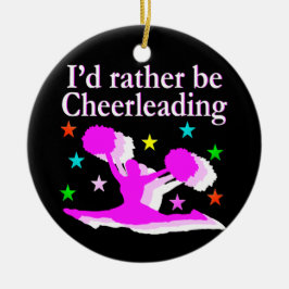 ORNAMENTO DE CERÂMICA BONITO PINCO, EU PREFERENCIALMENTE CHEERLEADING DE