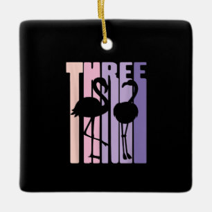 Ornamento De Cerâmica Bonito presente de aniversário de 3 anos I Flamin