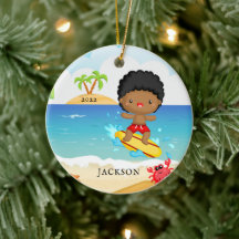 Bonito surfista personalizado no Natal