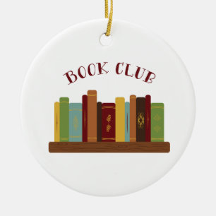 Ornamento De Cerâmica Book Club
