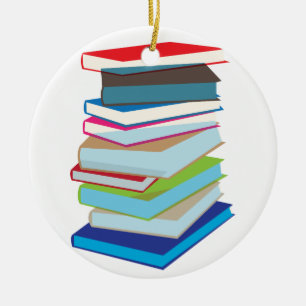 Ornamento De Cerâmica Book Club