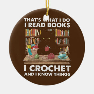 Ornamento De Cerâmica Books Crochet