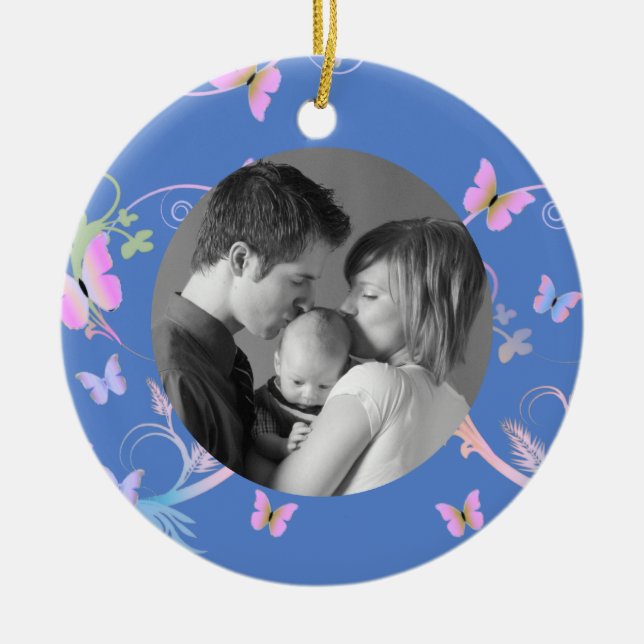 Ornamento De Cerâmica Borboleta (Frente)