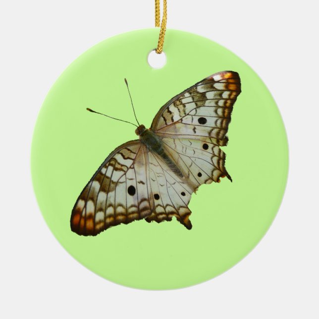 Ornamento De Cerâmica Borboleta exótica de Ruas. Lúcia (Frente)