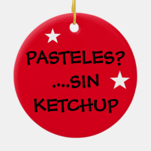 Ornamento De Cerâmica Boricua pasteles Porto Rico bandeira Cerâmica de