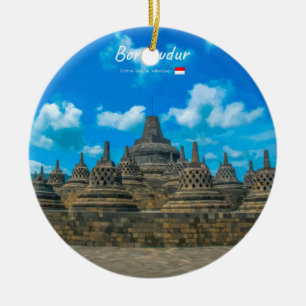 Ornamento De Cerâmica Borobudur, Indonésia - Antigo Templo Budista