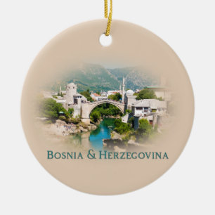 Ornamento De Cerâmica Bósnia e Herzegovina: Mostar name