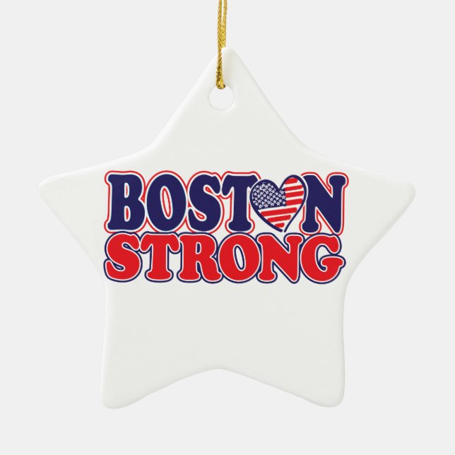 Ornamento De Cerâmica Boston Strong (Frente)