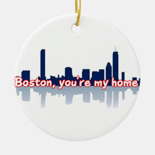 Ornamento De Cerâmica Boston você é minha casa