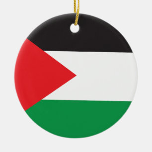 Ornamento De Cerâmica Botão da Palestina, Bandeira Patriótica Palestina