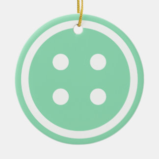 Ornamento De Cerâmica Botão de costura de chá