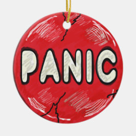 Ornamento De Cerâmica Botão de Pânico