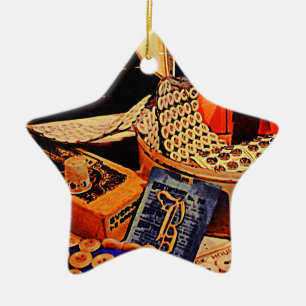 Ornamento De Cerâmica Botões e Snaps