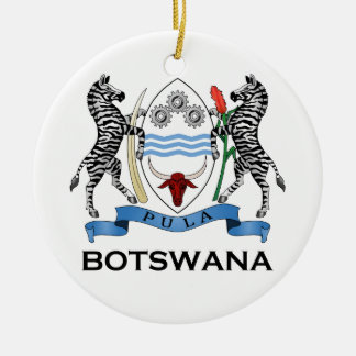 Ornamento De Cerâmica BOTSWANA - bandeira/emblema/brasão/símbolo