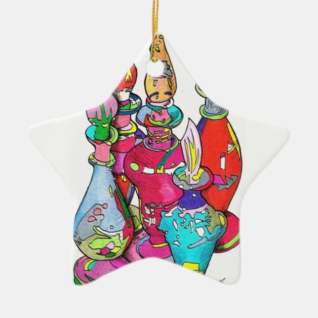 Ornamento De Cerâmica bottles2010 (Frente)