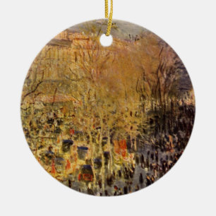 Ornamento De Cerâmica Boulevard des Capucines, por Claude Monet, Belas A