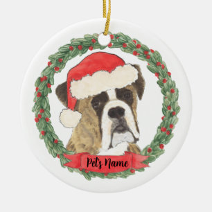 Ornamento De Cerâmica Boxer personalizado de marca