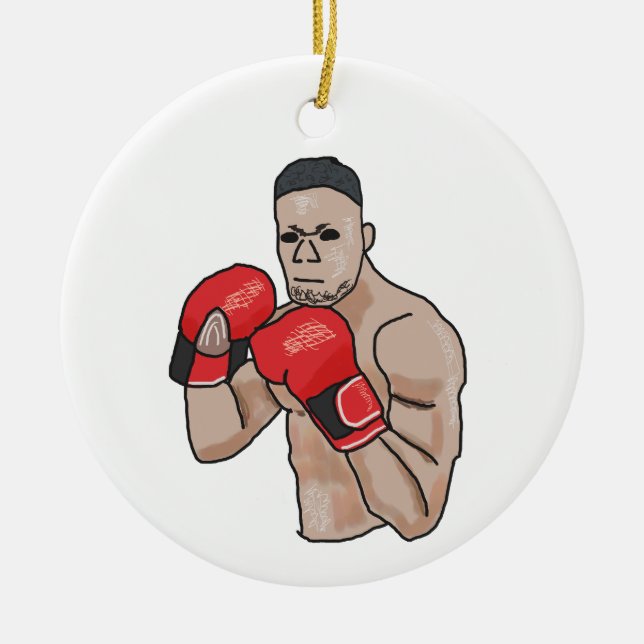 Ornamento De Cerâmica Boxing (Frente)