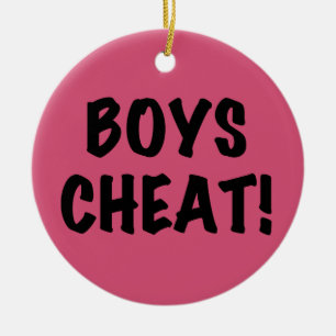 Ornamento De Cerâmica Boys Cheat