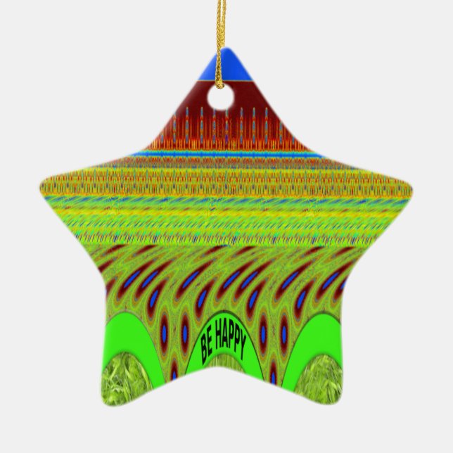 Ornamento De Cerâmica Br Happy Tenha Um Bom Dia (Frente)