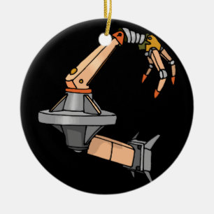 Ornamento De Cerâmica Braço Robot