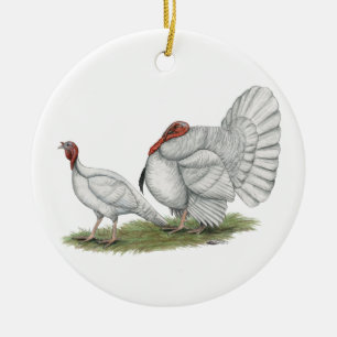 Ornamento De Cerâmica Branco Hollands dos perus