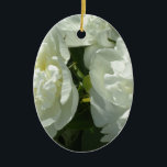 Ornamento De Cerâmica Brancos<br><div class="desc">Clássico romântico branco - foto de H Cooper</div>