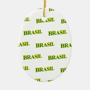 Ornamento De Cerâmica Brasil 3D