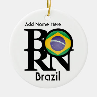 Ornamento De Cerâmica Brasil NASCIDO