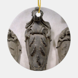 Ornamento De Cerâmica Brasões da família de Vecchietti (pedra)