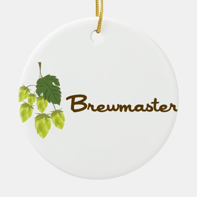 Ornamento De Cerâmica Brewmaster (Frente)