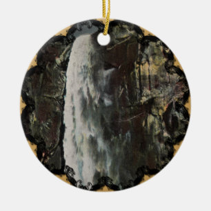Ornamento De Cerâmica Bridal Veil Cai Yosemite Vintage Ornament