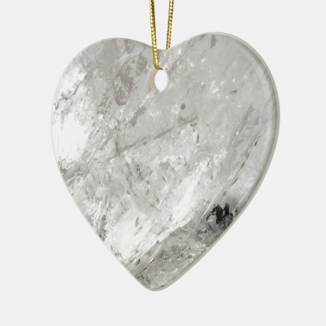 Ornamento De Cerâmica brilho de quartzo cristal congelado amor cicatriza (Esquerda)