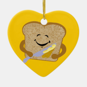 Ornamento De Cerâmica Brinde e manteiga