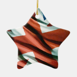 Ornamento De Cerâmica British Flag Pop Art