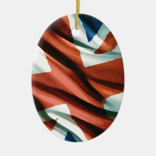 Ornamento De Cerâmica British Flag Pop Art