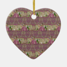 Ornamento De Cerâmica Brocade Vitoriano