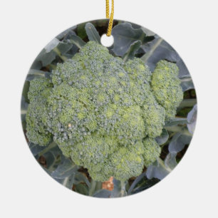 Ornamento De Cerâmica Broccoli Custom Birthday