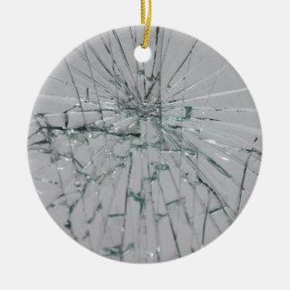 Ornamento De Cerâmica Broken Glass-Look