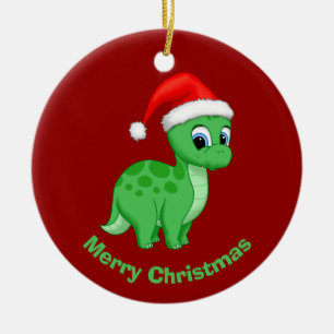 Ornamento De Cerâmica Brontosaurus, Bebê Verde, Dinossauro