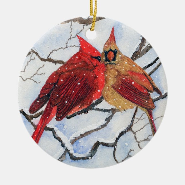 Ornamento De Cerâmica Brrrrr está frio (Frente)