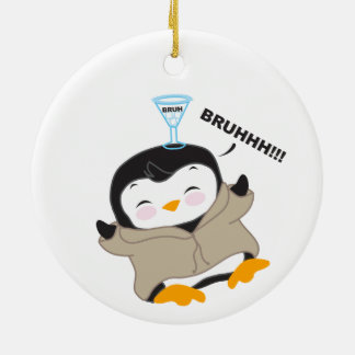 Ornamento De Cerâmica Bruh Penguin - Tipsy