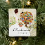 Ornamento De Cerâmica Brunette Bridesmaid oferece árvore de flores<br><div class="desc">Brunette Bridesmaid Gifts Fllower Tree Cerâmica Ornament Favors - para alterar a cor do plano de fundo - clique em personalizar - clique em editar - escolha a última ferramenta no menu suspenso e escolha entre uma das cores mostradas ou digite seu código hexadecimal rgb para alterar a cor do...</div>