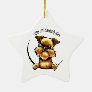 Ornamento De Cerâmica Bruxelas Griffon seu toda aproximadamente mim
