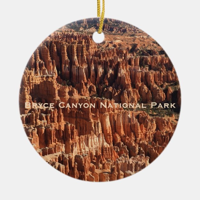 Ornamento De Cerâmica Bryce Canyon National Park Utah Landscape Ornament (Frente)