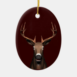 Ornamento De Cerâmica Buck Head