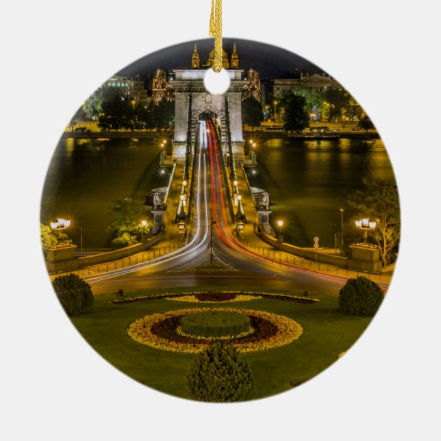 Ornamento De Cerâmica Budapest, Hungria (Traseira)